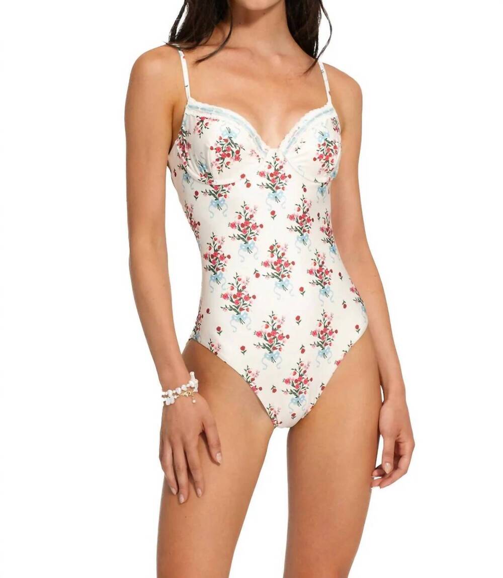 NEW AGUA BENDITA petra one piece swimsuit in multicolor